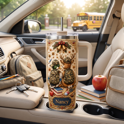 Personalized Cute Duck And Deer Tumbler For Students