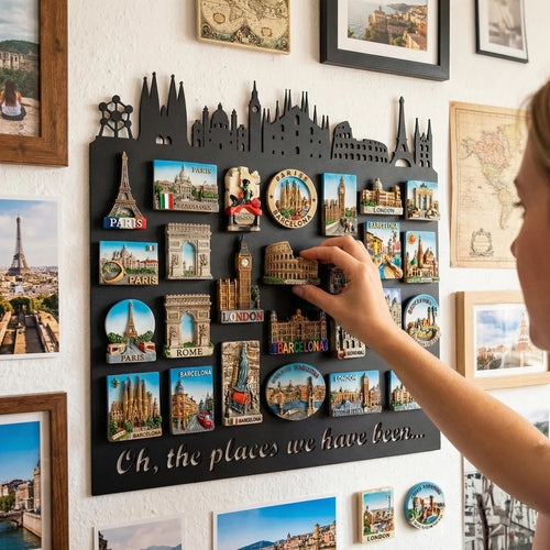 Magnetic Memory Board for Travel Keepsakes