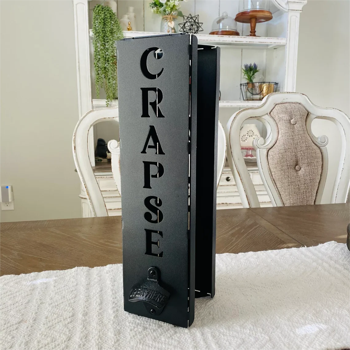 Custom Can Cooler Holder with Bottle Opener