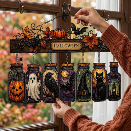 Personalized Halloween Window Decoration