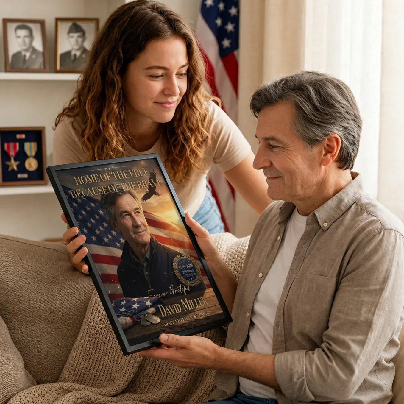 Personalized Poster "Home of the Free"