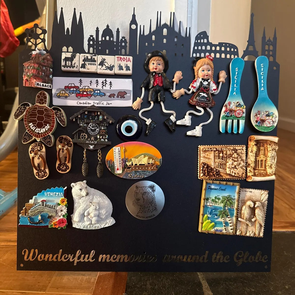 Magnetic Memory Board for Travel Keepsakes