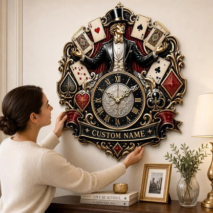 Personalized Magician Wall Clock