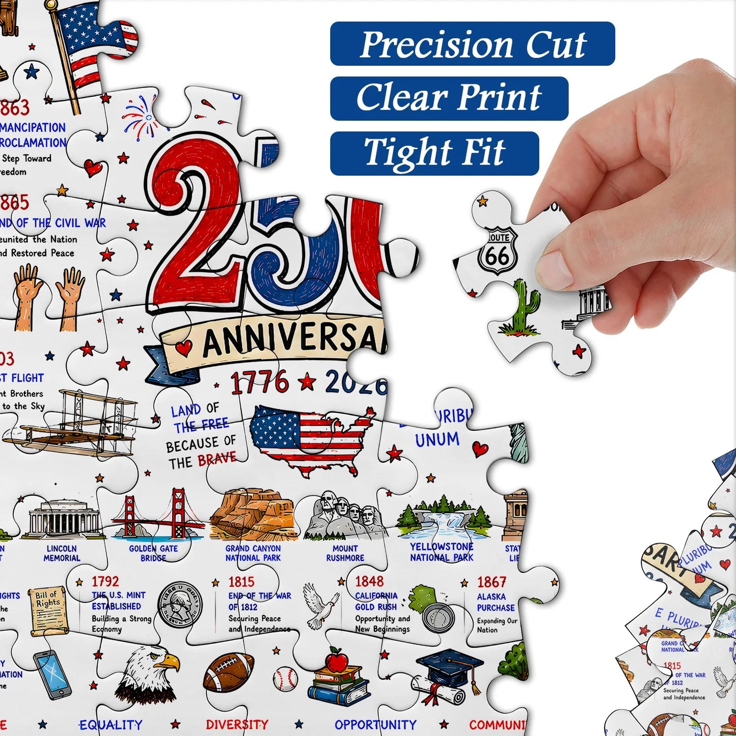 Patriotic America Jigsaw Puzzle 1000 Pieces