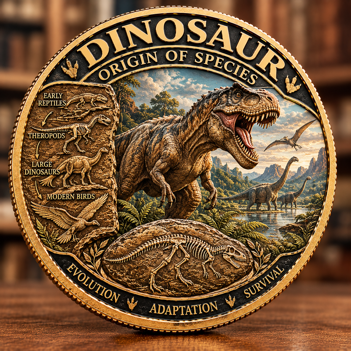Origin of Species Commemorative Coin – Collectible Gift For Nature Lovers