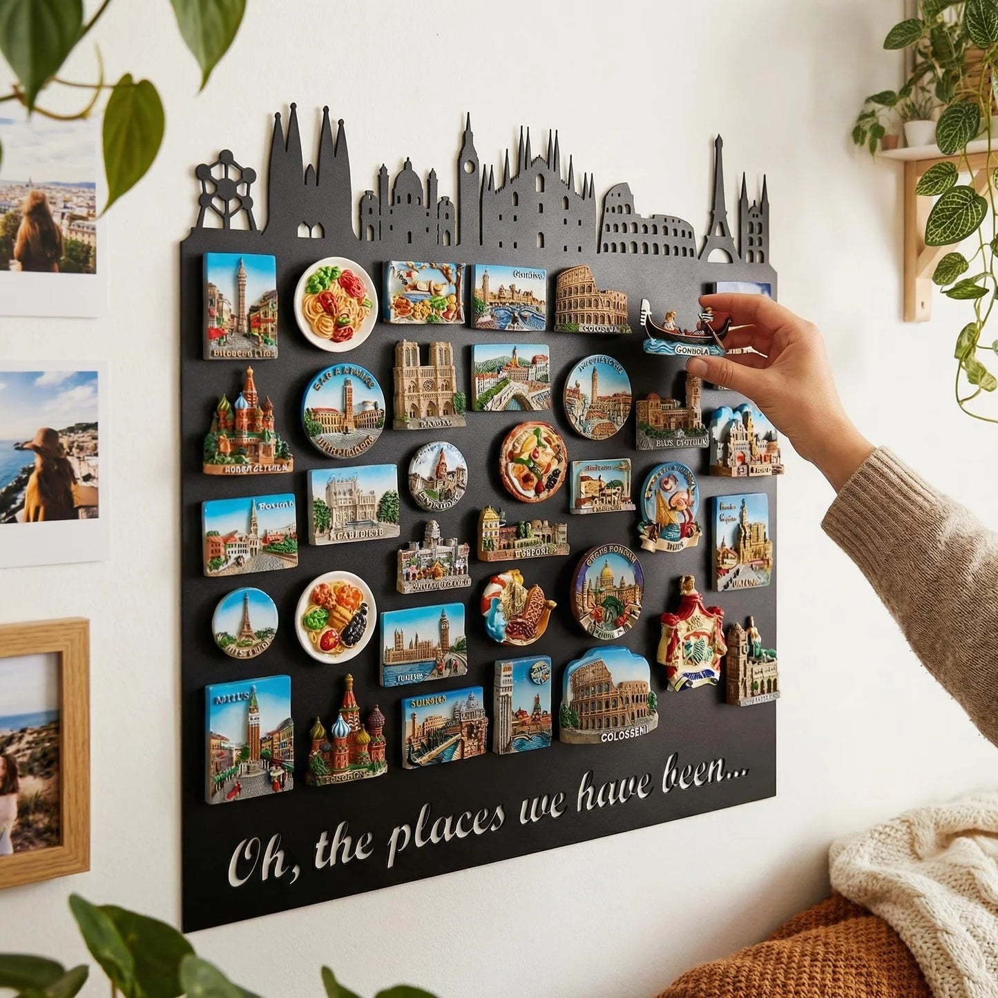 Magnetic Memory Board for Travel Keepsakes