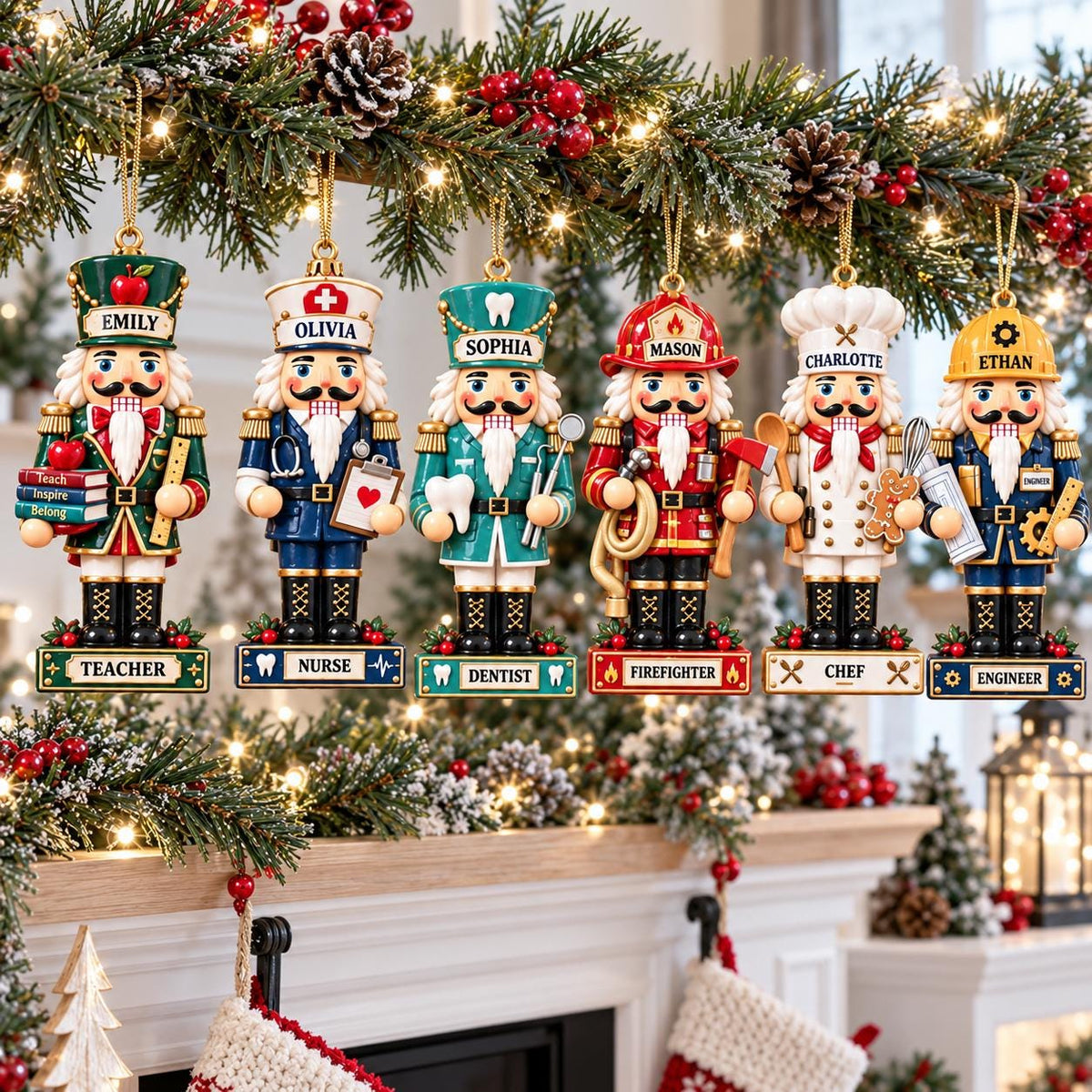 🎄 Personalized Profession Nutcracker Christmas Ornament