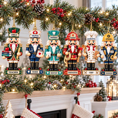 🎄 Personalized Profession Nutcracker Christmas Ornament