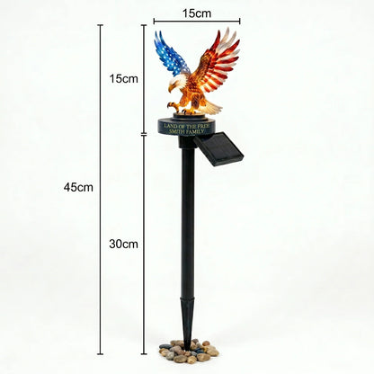 🦅 Personalized Solar Eagle Garden Light