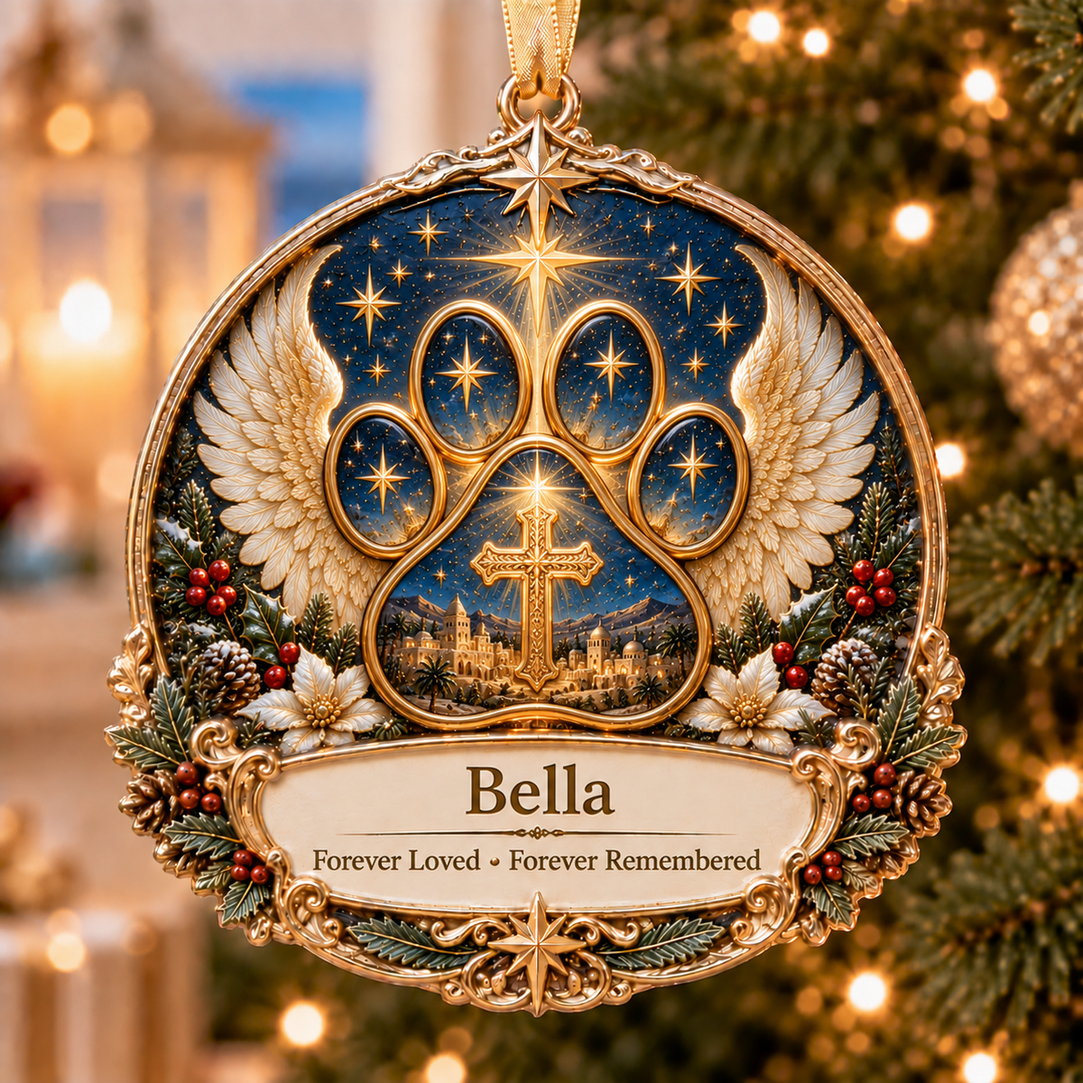 ✨ Personalized Christian Christmas Ornament