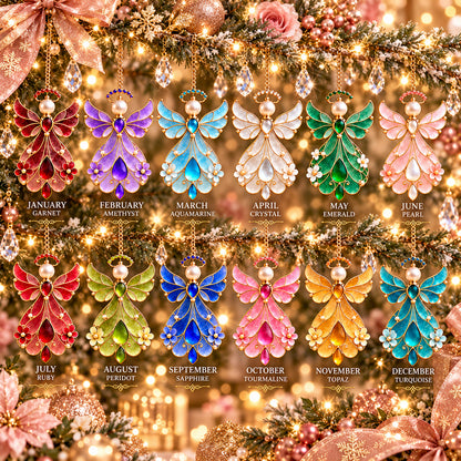 12-Month Birthstone Angel Ornament Collection