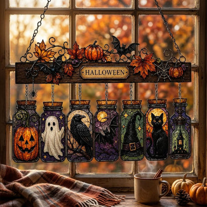 Personalized Halloween Window Decoration