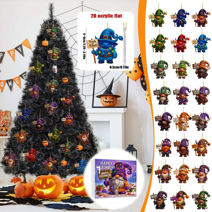 Halloween Gnome Advent Calendar 2026 – 24 Days Countdown Surprise Ornaments
