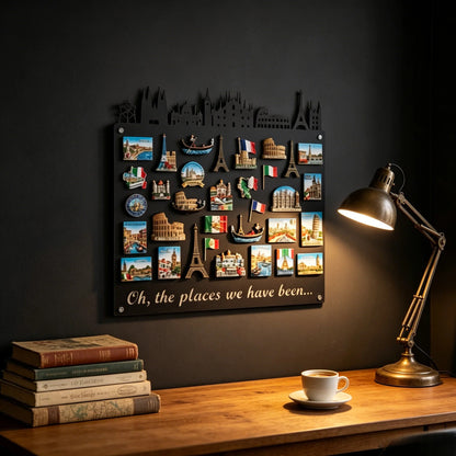 Magnetic Memory Board for Travel Keepsakes