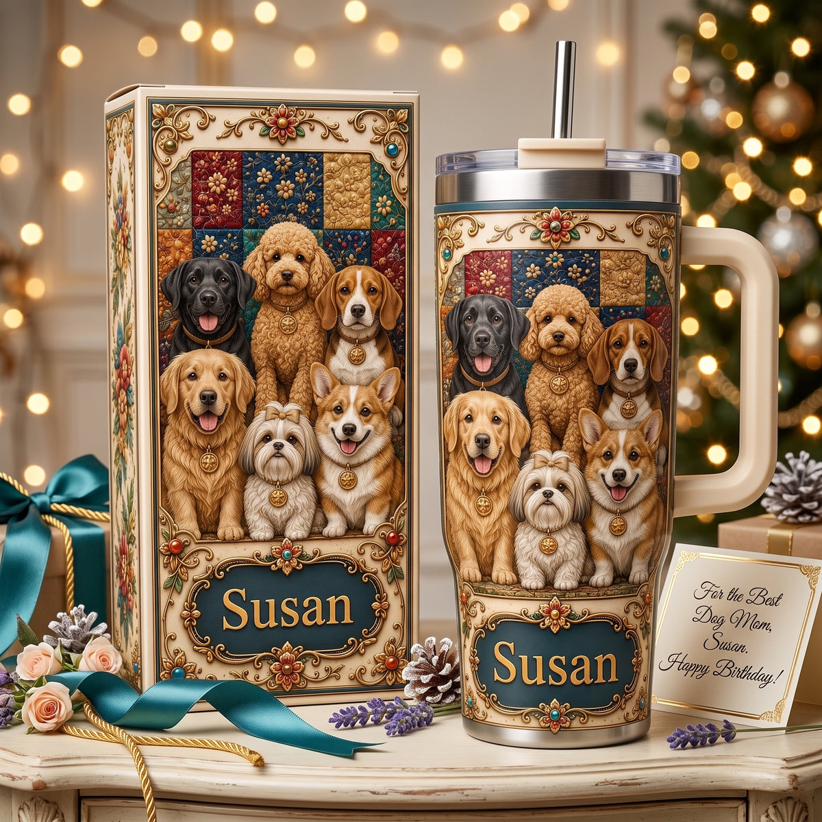 Personalized Dog Lover Tumbler with Name