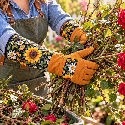 🌿 Personalized Long Cuff Garden Gloves
