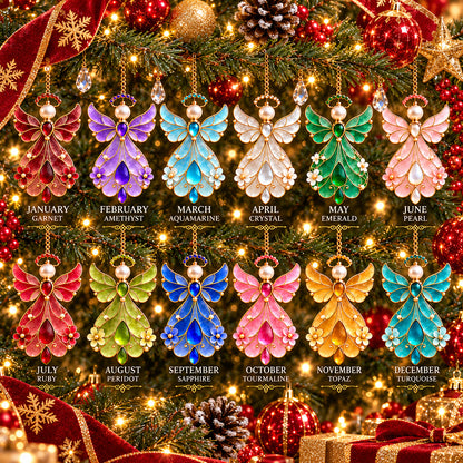 12-Month Birthstone Angel Ornament Collection