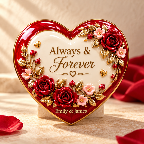 ❤️ Personalized Heart Keepsake – Your Names, Your Forever