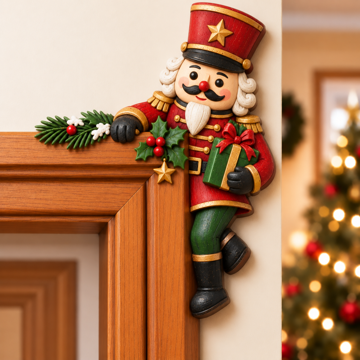 🎅😝 Christmas Peekaboo Door Frame Corner Decor