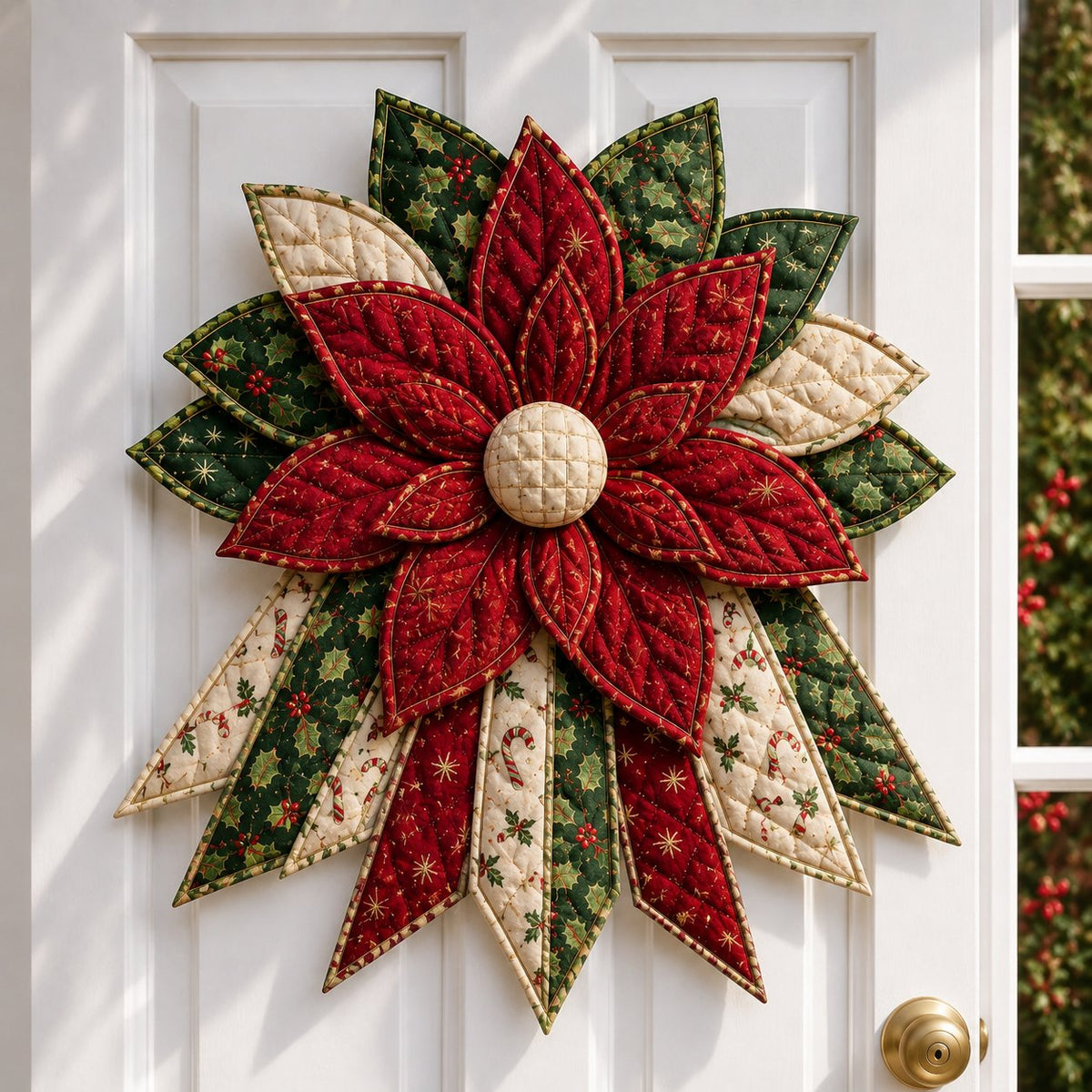 🎉Festive Quilted Christmas Door Hanging DIY Sewing Kit🎄
