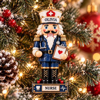 🎄 Personalized Profession Nutcracker Christmas Ornament