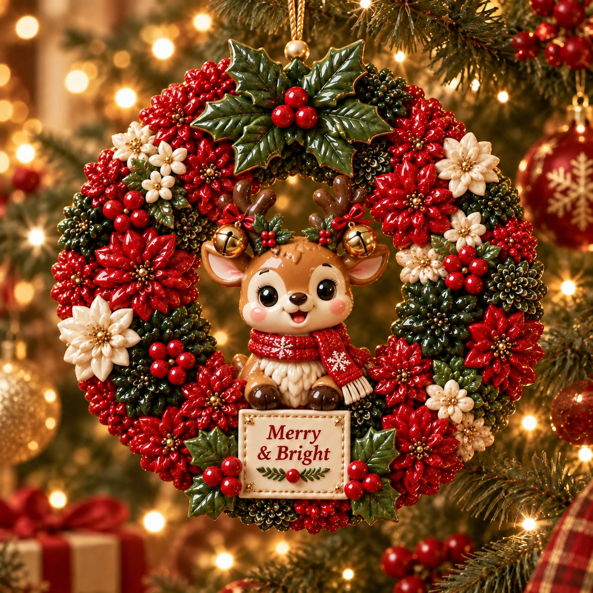 ⏳ Last Day 50% OFF —🎄 Christmas Wreath Ornaments