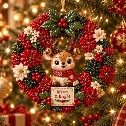 ⏳ Last Day 50% OFF —🎄 Christmas Wreath Ornaments