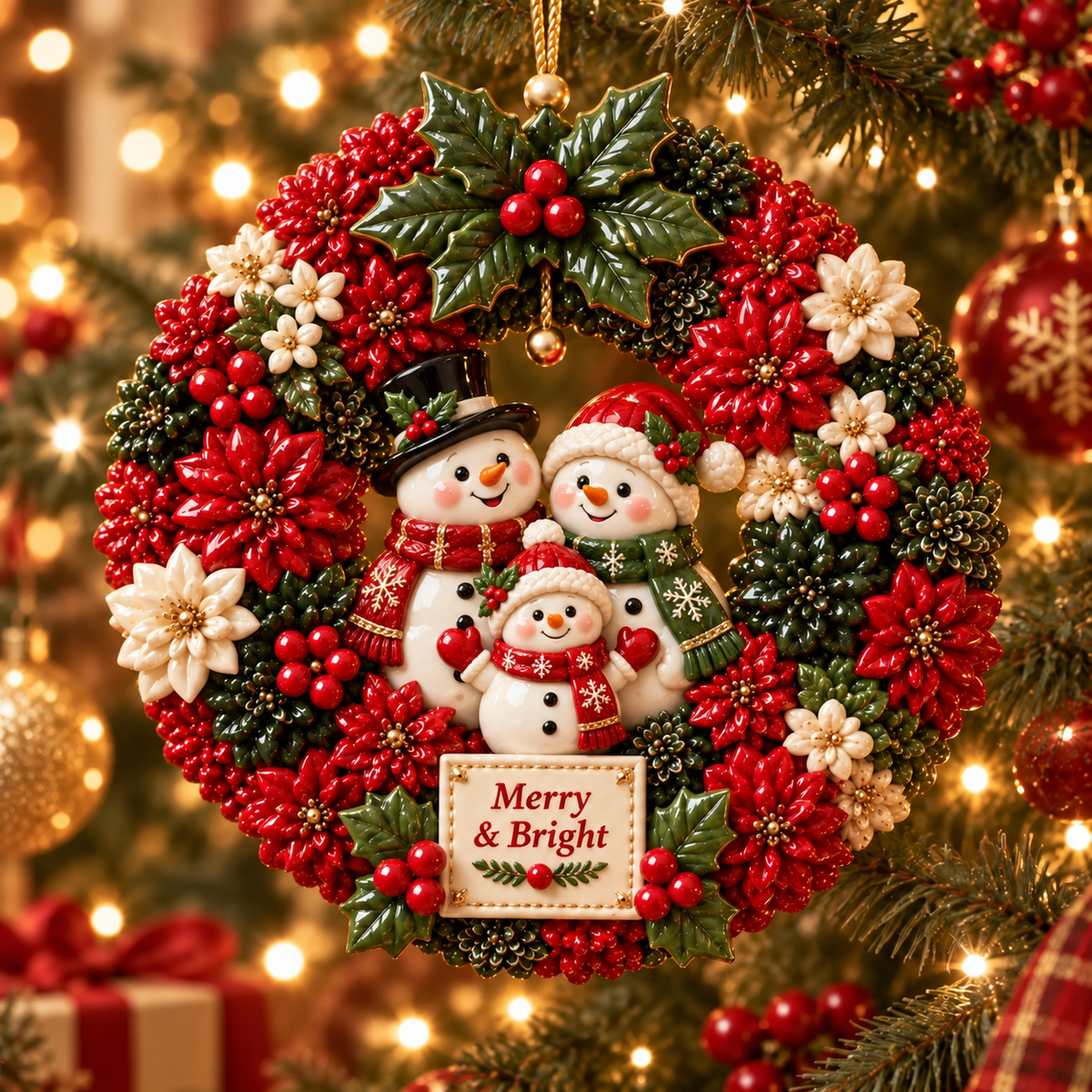 ⏳ Last Day 50% OFF —🎄 Christmas Wreath Ornaments