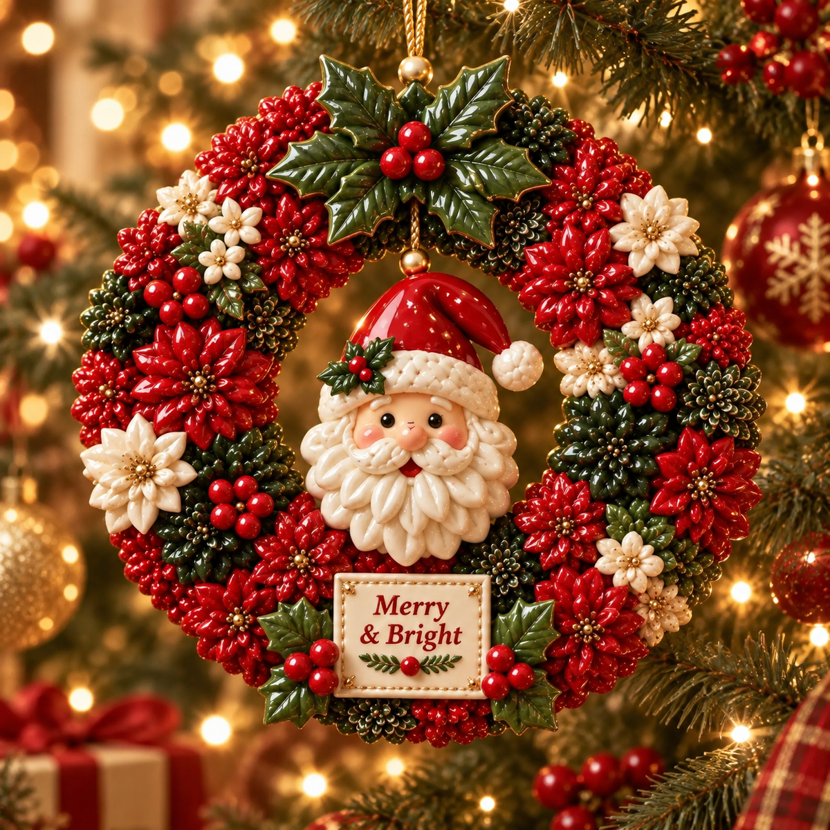 ⏳ Last Day 50% OFF —🎄 Christmas Wreath Ornaments