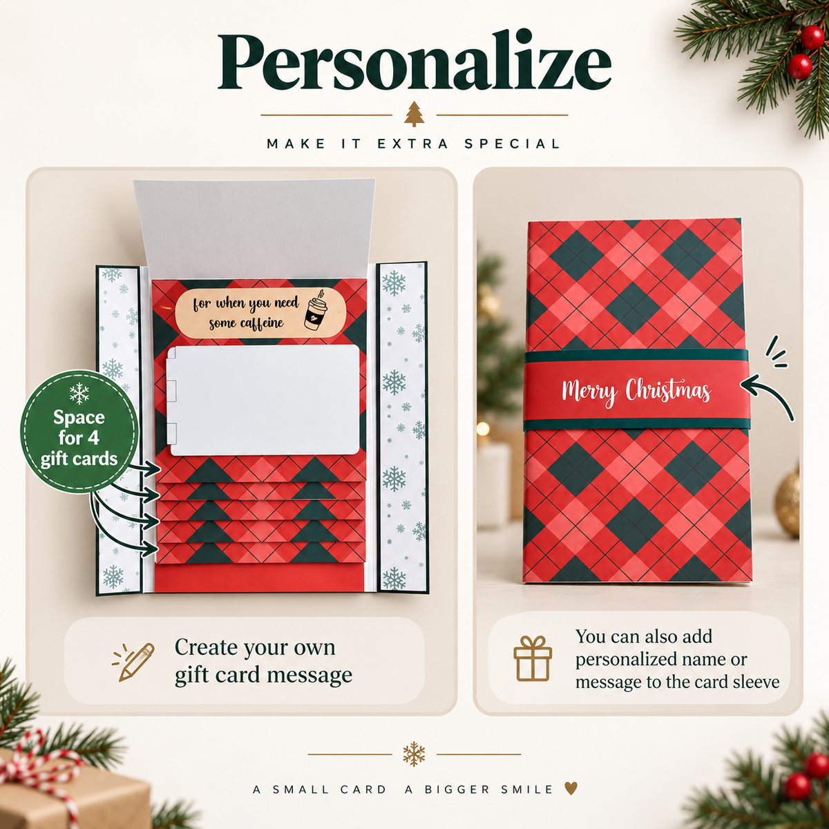 ⏰LAST DAY 50% OFF - 2026 New🎅🎁 Waterfall Christmas Gift Card Booklet 💳✨