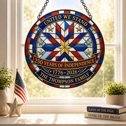 America 250 Personalized Suncatcher