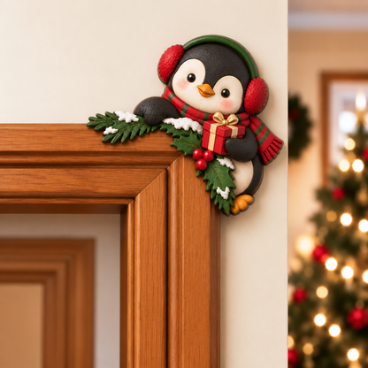 🎅😝 Christmas Peekaboo Door Frame Corner Decor
