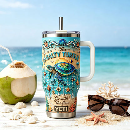 Personalized Sea Turtle Ocean Tumbler With Name