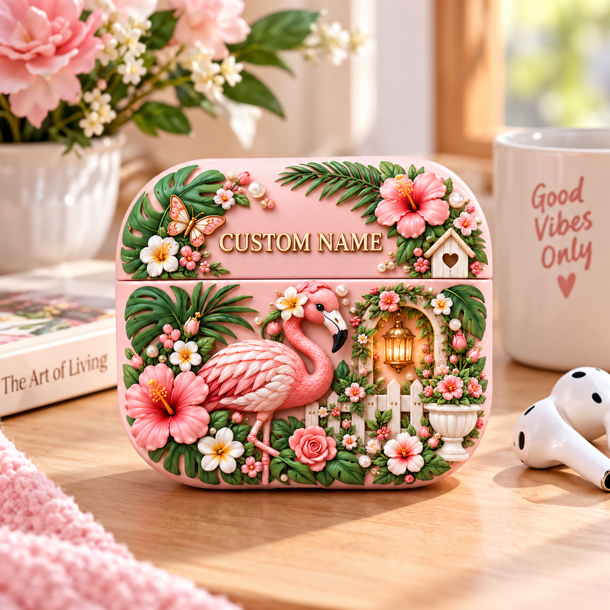 Personalized Floral AirPods Case, Add Her Name & Make It Hers 💕