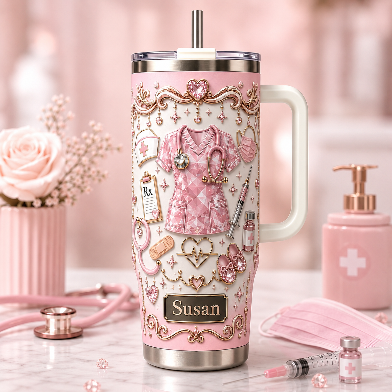 Personalized Nurse Tumbler / Nurse Appreciation Gift🎁
