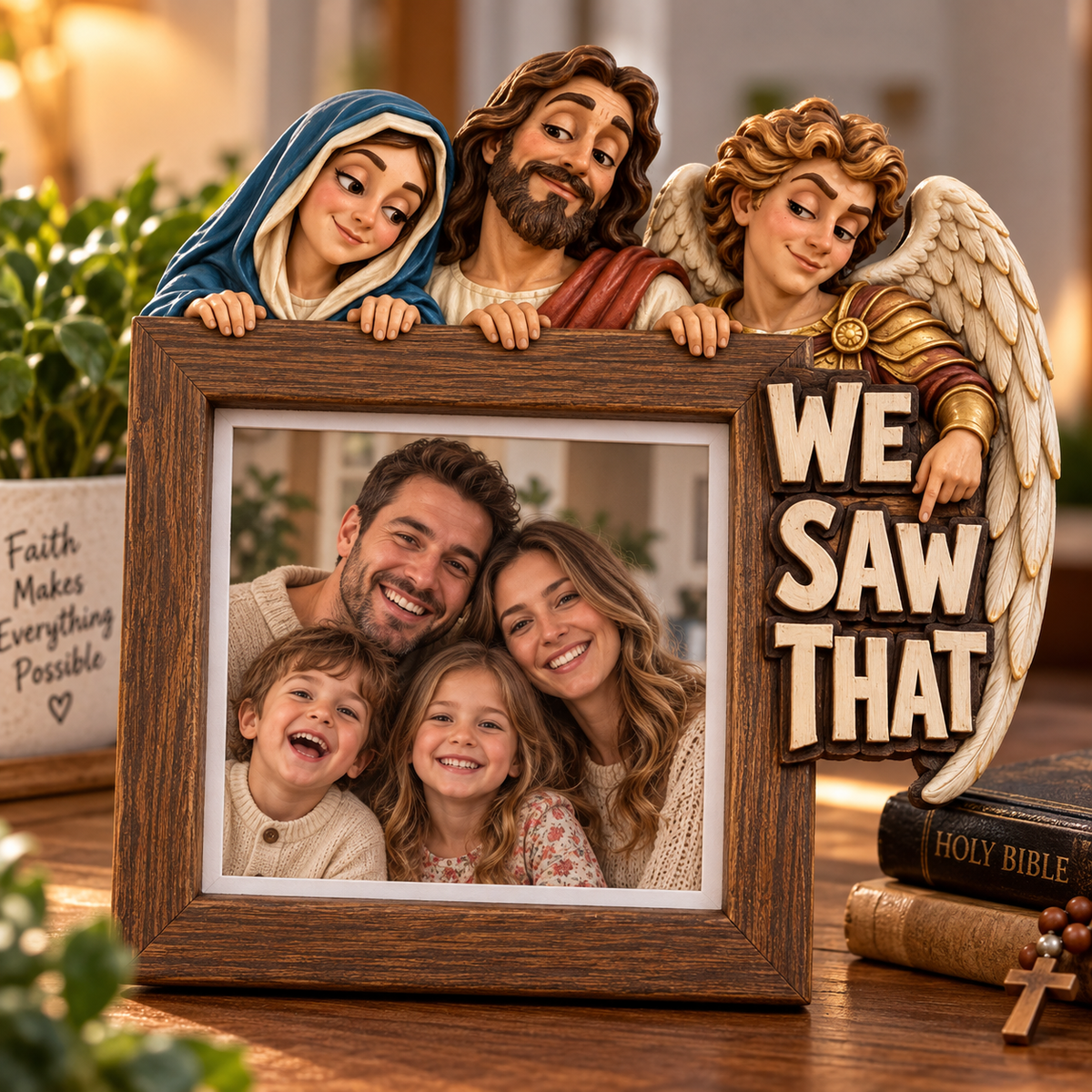 Holy Family “WE SAW THAT” Picture Frame Topper 👼❤️