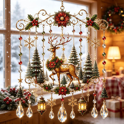 Christmas-Themed Crystal Wind Chimes