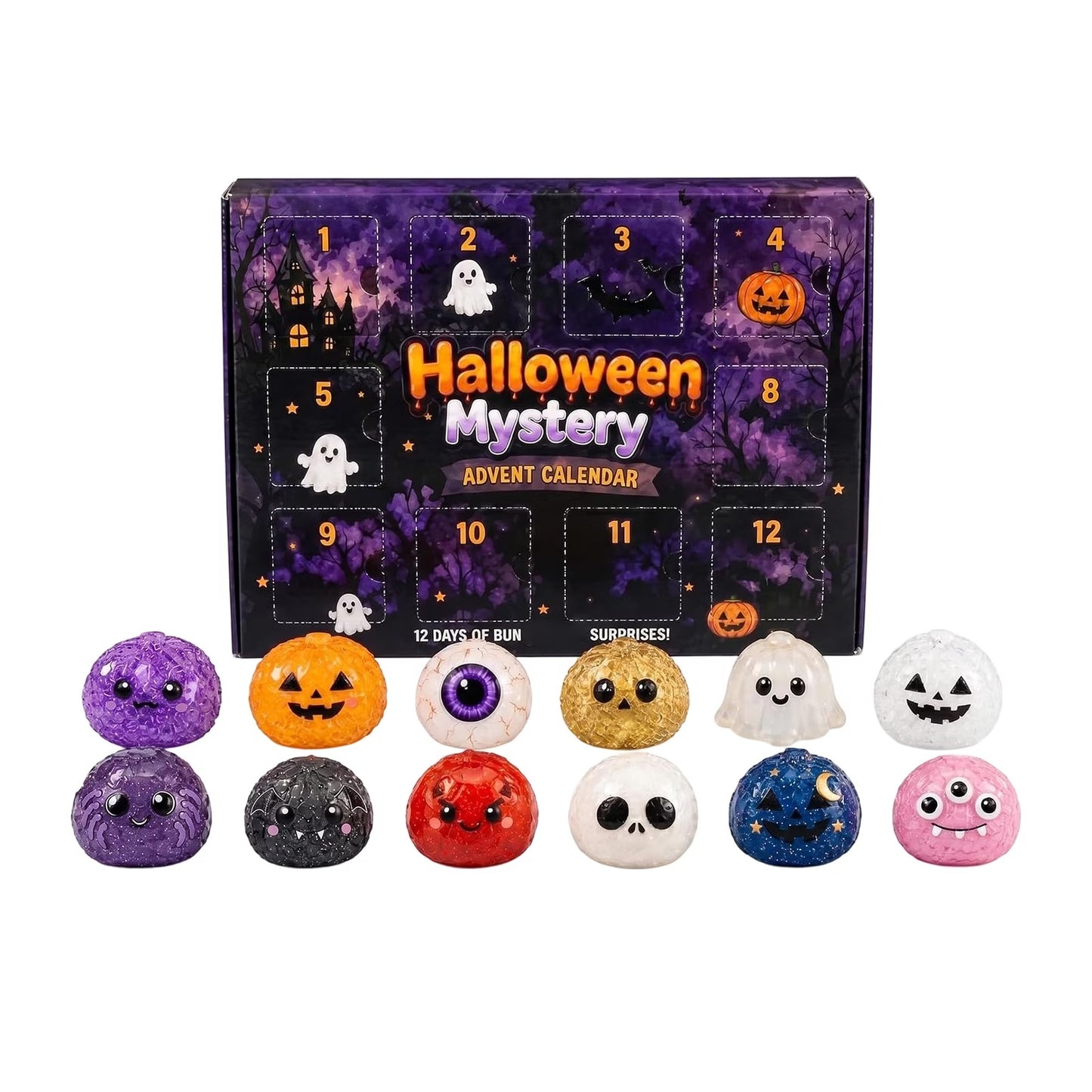 Halloween Squishies Calendar｜12 Days of Surprises