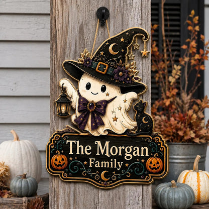 Personalized Halloween Ghost Sign