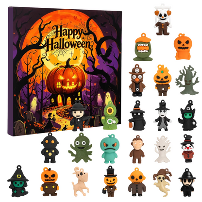 2026 Halloween Countdown Calendar – 24 Surprise Mini Figure Charms for Kids