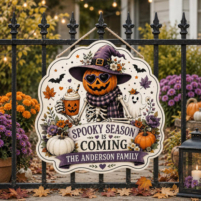 Custom Spooky Season Door Sign
