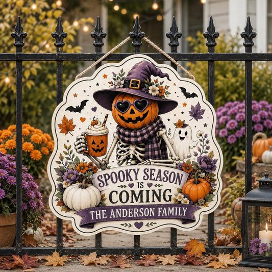Custom Spooky Season Door Sign