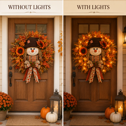 🔥🍁 Fall Favorite – Scarecrow Fall Wreath 🎃