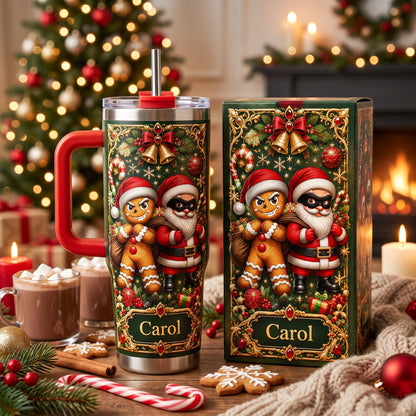 Custom Funny Christmas Tumbler Gift With Name