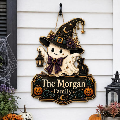 Personalized Halloween Ghost Sign