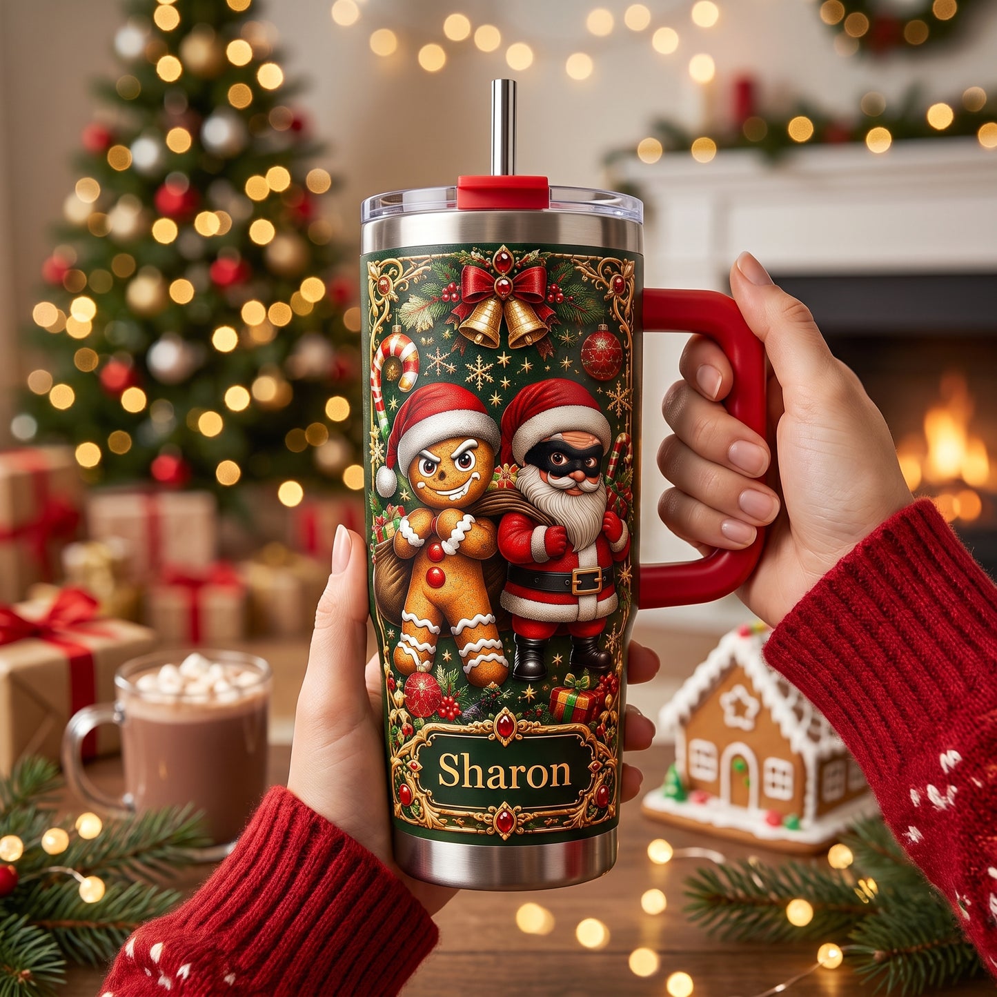 Custom Funny Christmas Tumbler Gift With Name