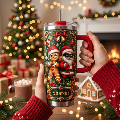 Custom Funny Christmas Tumbler Gift With Name