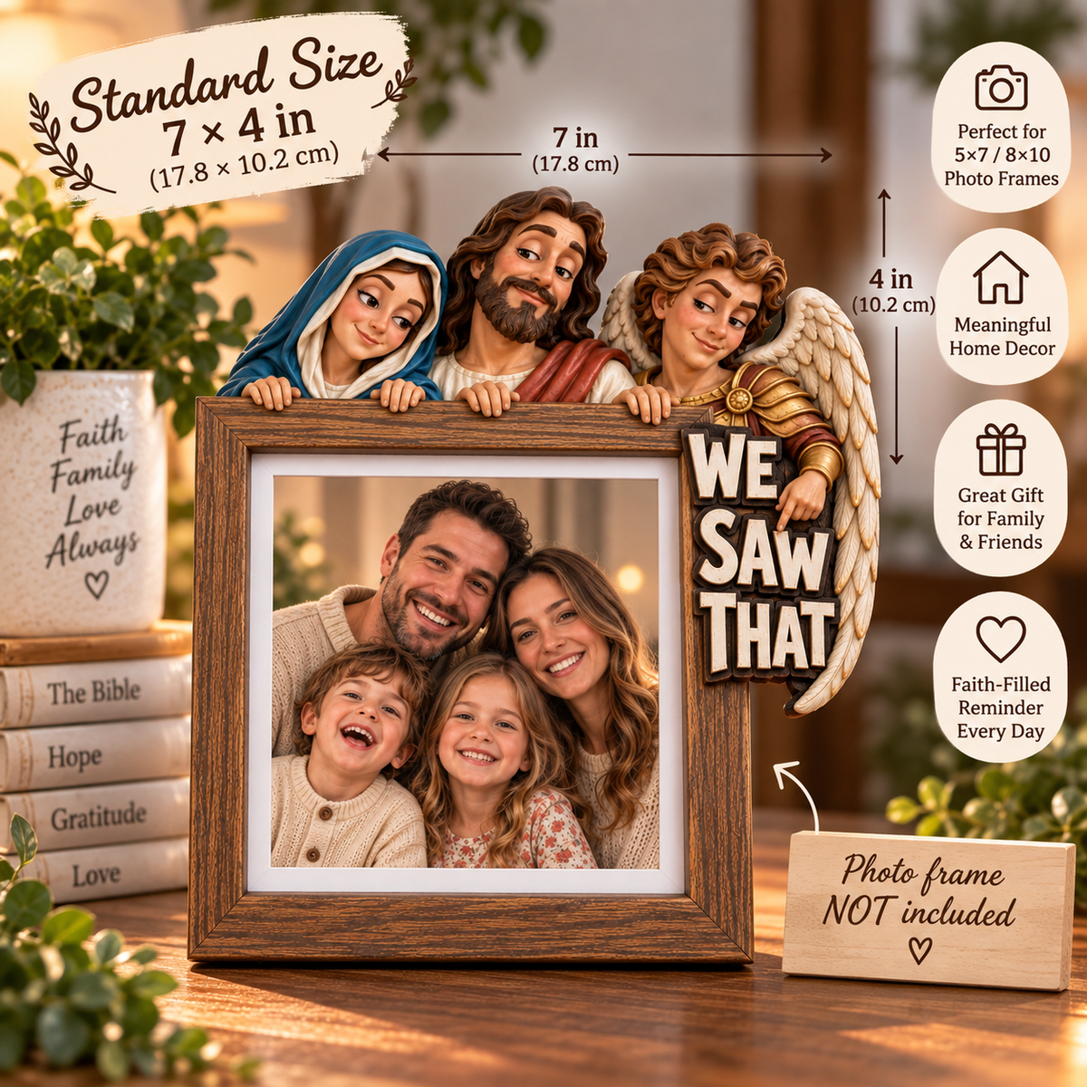 Holy Family “WE SAW THAT” Picture Frame Topper 👼❤️