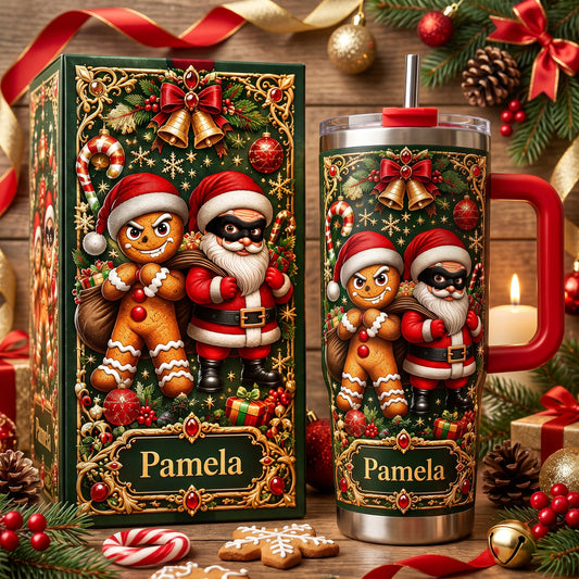 Custom Funny Christmas Tumbler Gift With Name