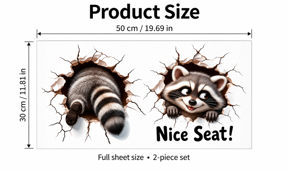 😂 Bathroom Buddies™ – Funny 3D Illusion Toilet Sticker Set